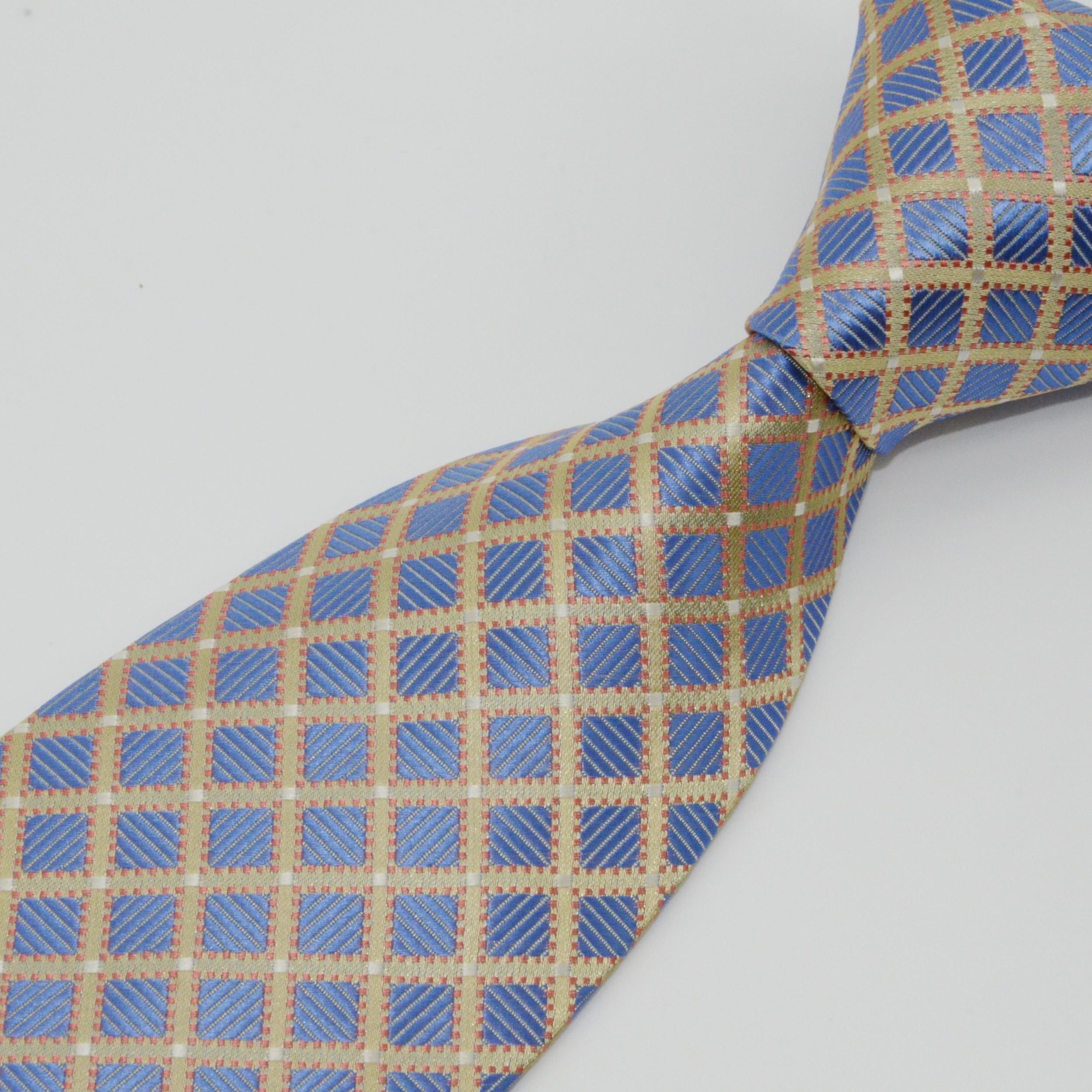 Men's Classic Necktie Patterned Tie Business Tie Grid Party Wedding Tie