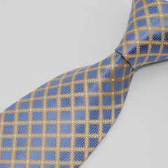 Men's Classic Necktie Patterned Tie Business Tie Grid Party Wedding Tie
