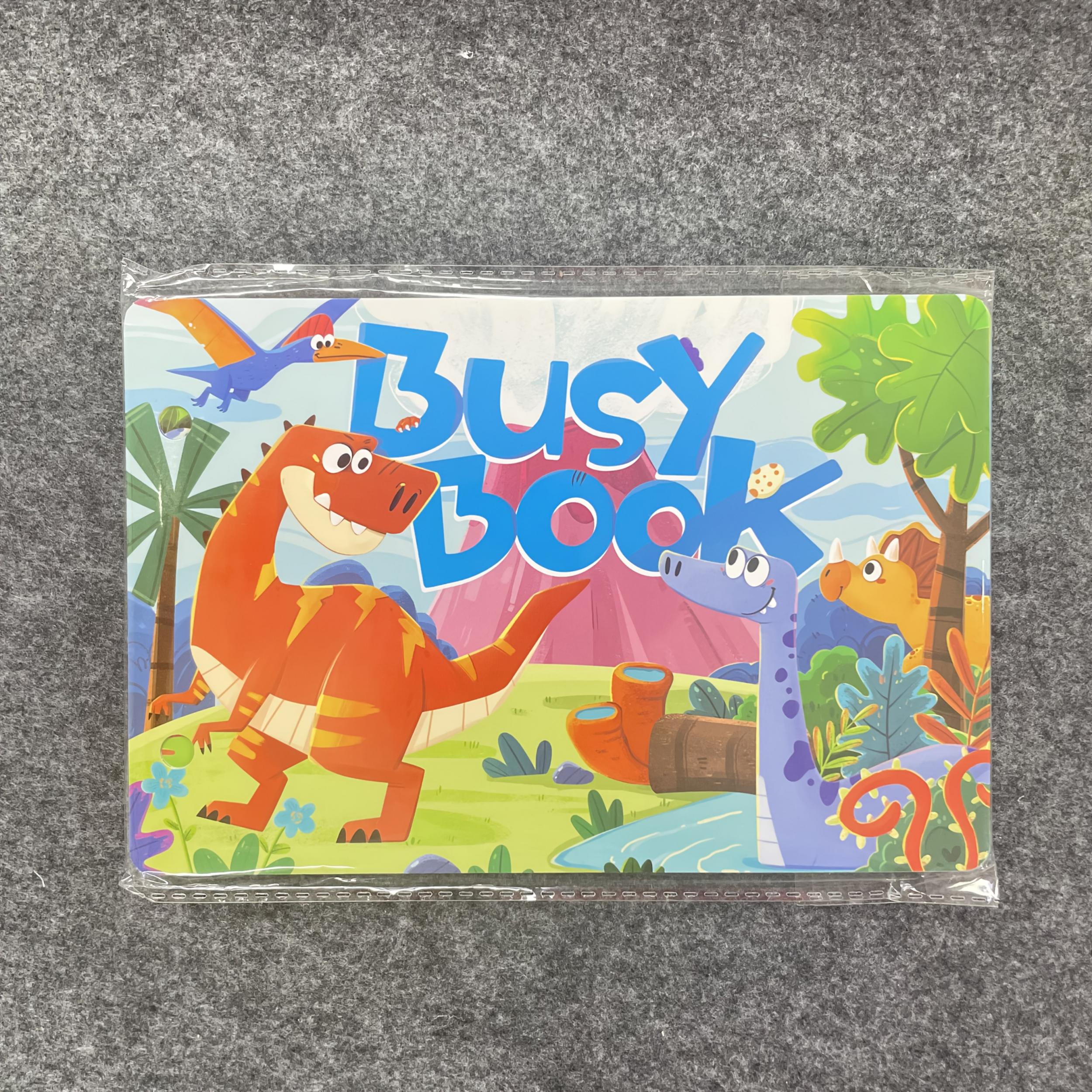 Busy Book Sticker Puzzle Toy - Marine Life, Transportation & School