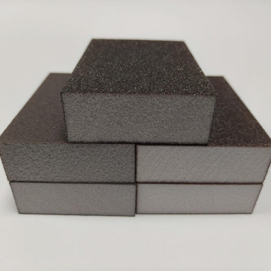 5pcs Durable Sanding Sponge & 5 Sand Blocks 60-220 Grit Coarse Fine Washable