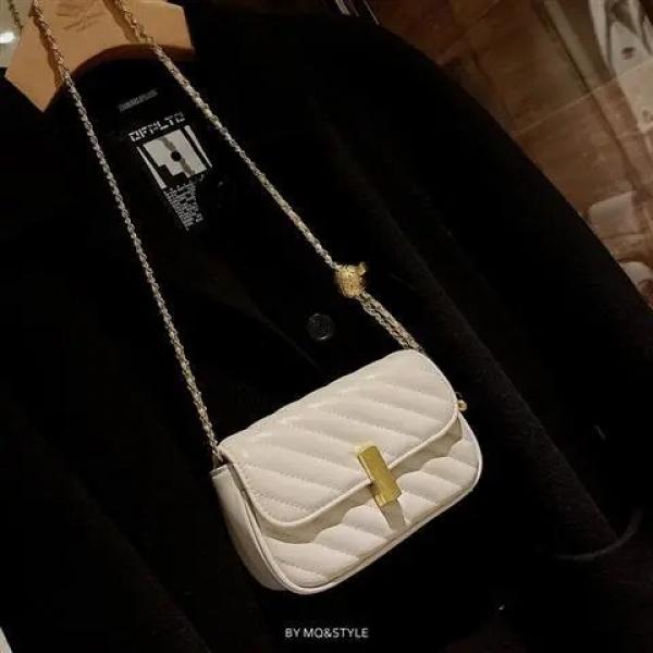 Xiaoxiangfeng Lingge Chain Bag Women's Satchel Single Shoulder Messenger Bag