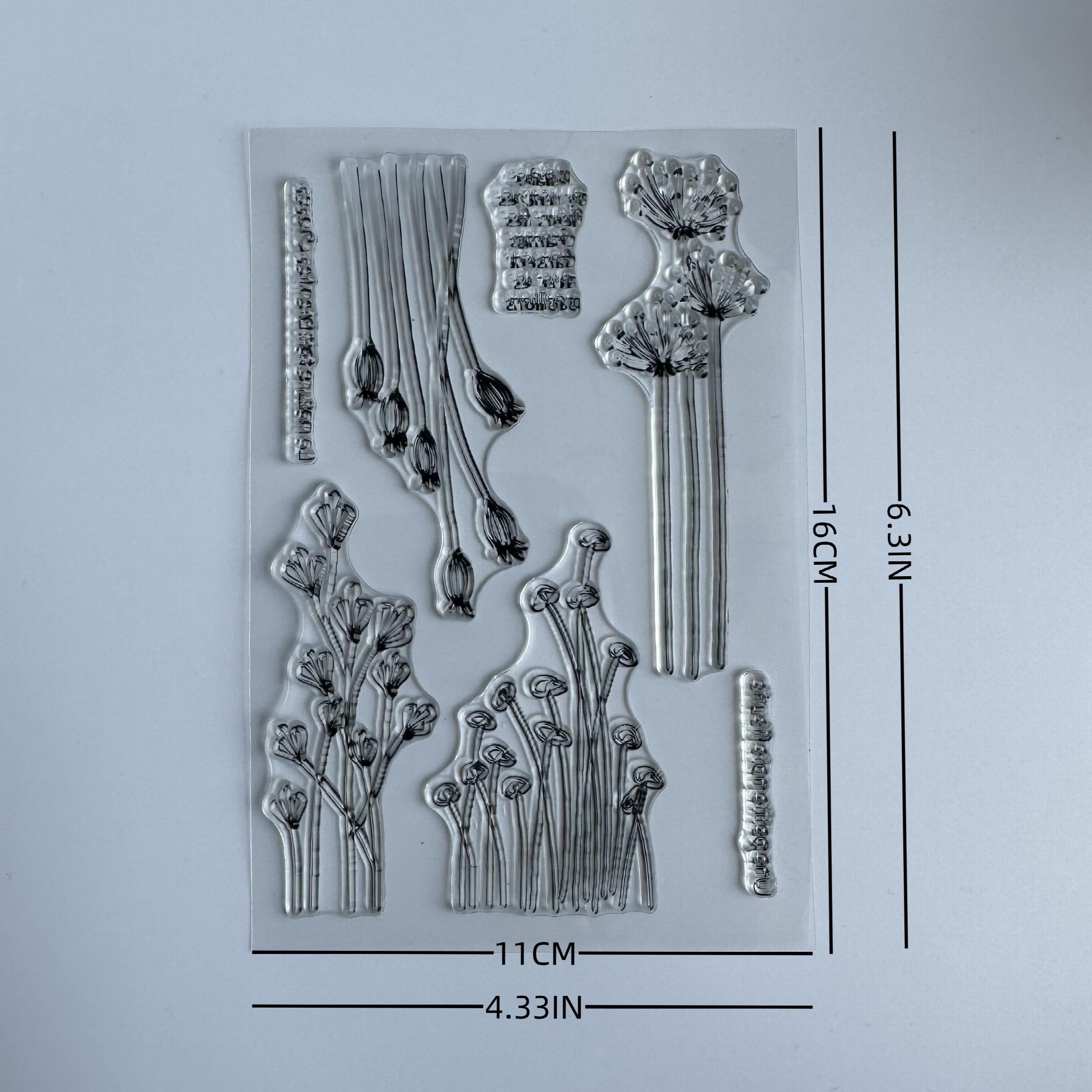 Nature Theme Silicone Stamp for Card Making & Scrapbooking