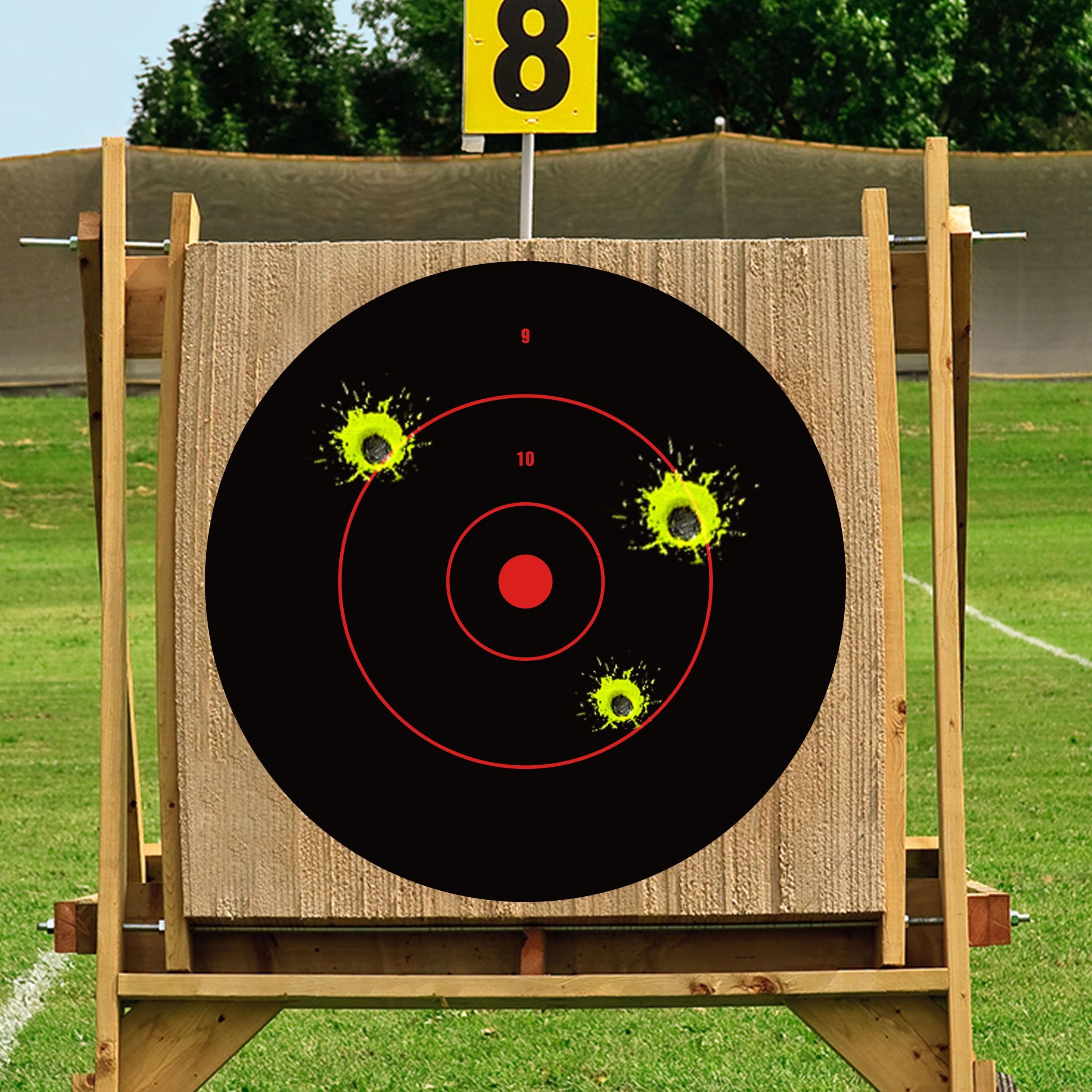 Self Adhesive Shooting Targets, Bright Reactive Splatter Targets, 43x18 cm