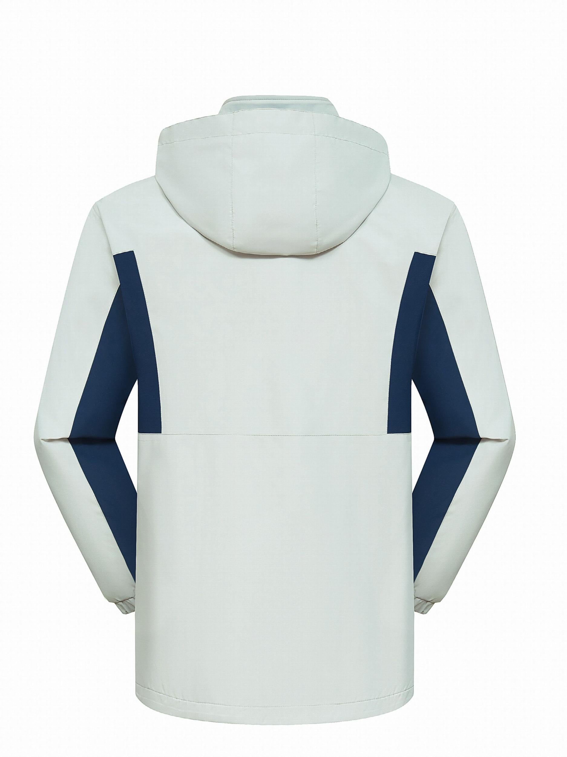 Winter Waterproof Windproof Lightweight Hooded Jacket Thermal Zip Up