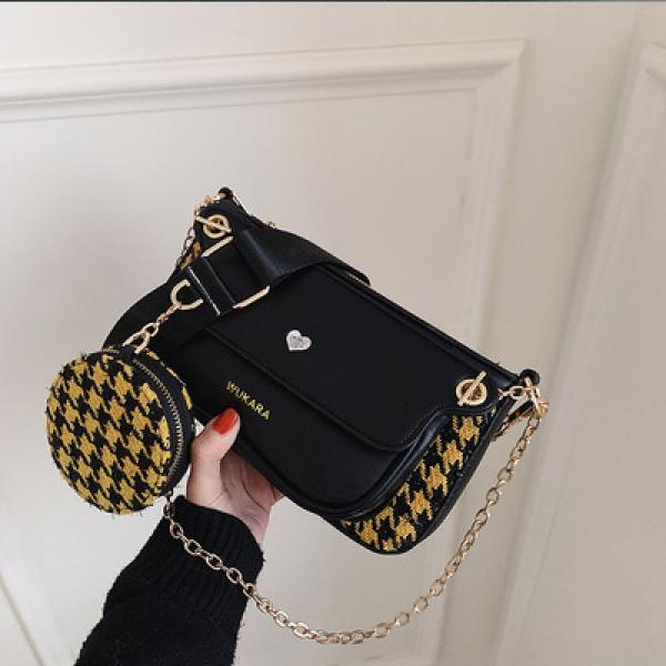 Women's 2 Pcs Shoulder Bag Set Casual Chain Crossbody Messenger Bags