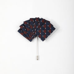 Men's Suit Pocket Square Chest Flower Brooch