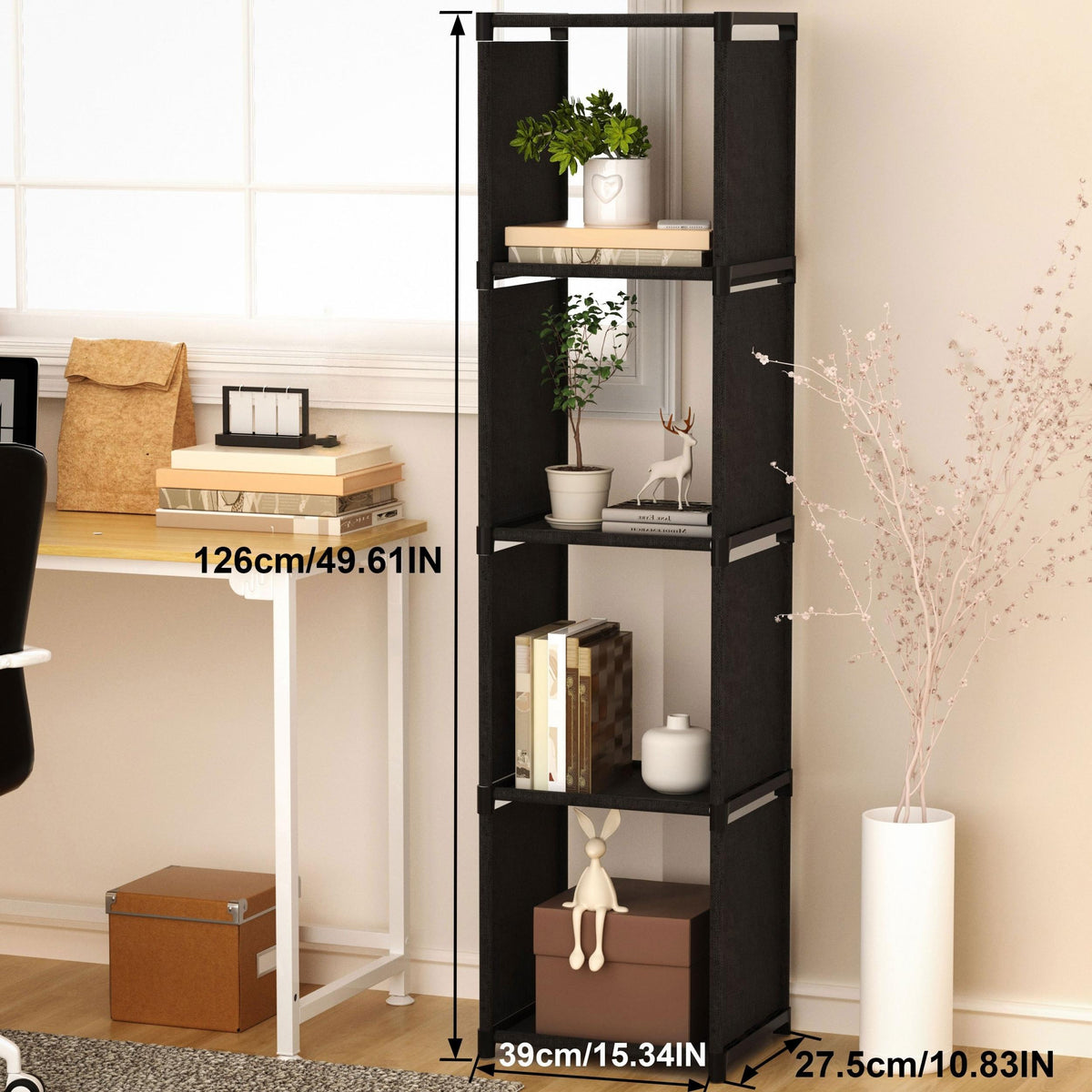 Cube Plastic Book Shelf Stackable Clothes Storage Durable Rack Organizer
