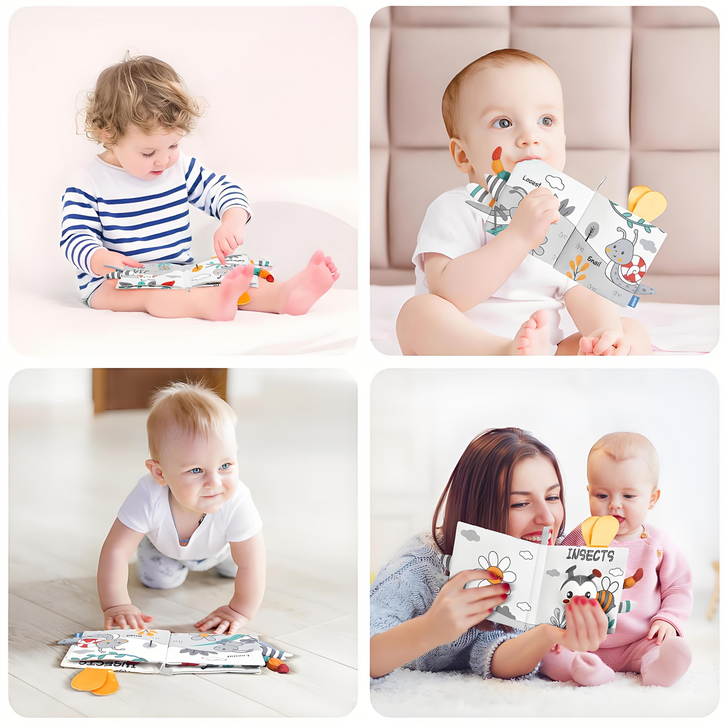 Interactive Sensory Play Book with Animal Tails