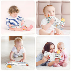 Interactive Sensory Play Book with Animal Tails