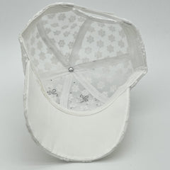 Rhinestone Butterfly Decor Baseball Cap Lace Embroidery Hollow Out Dad Hat