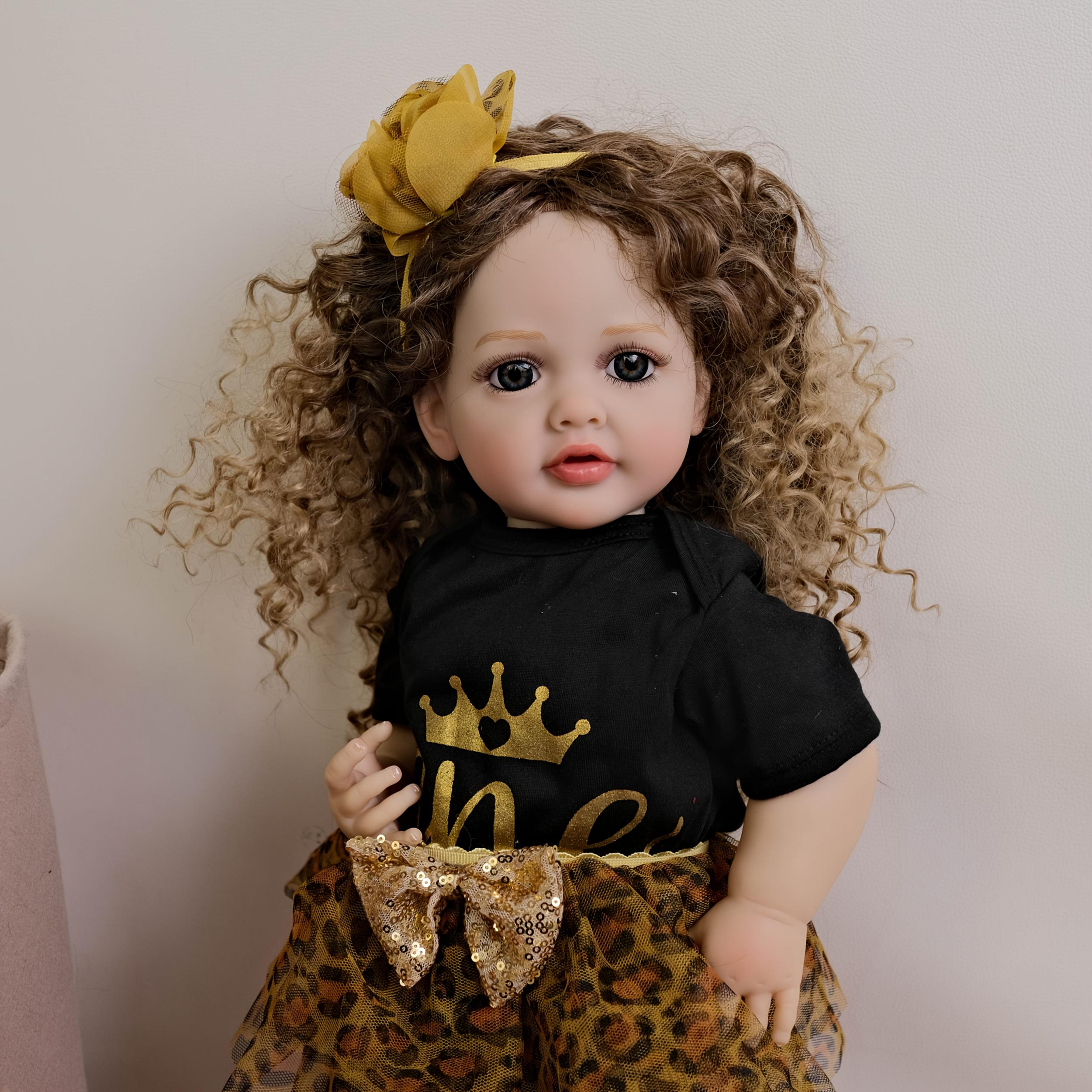 55 Reborn Doll Wavy Synthetic Wig Comic Book Theme Costume Gift