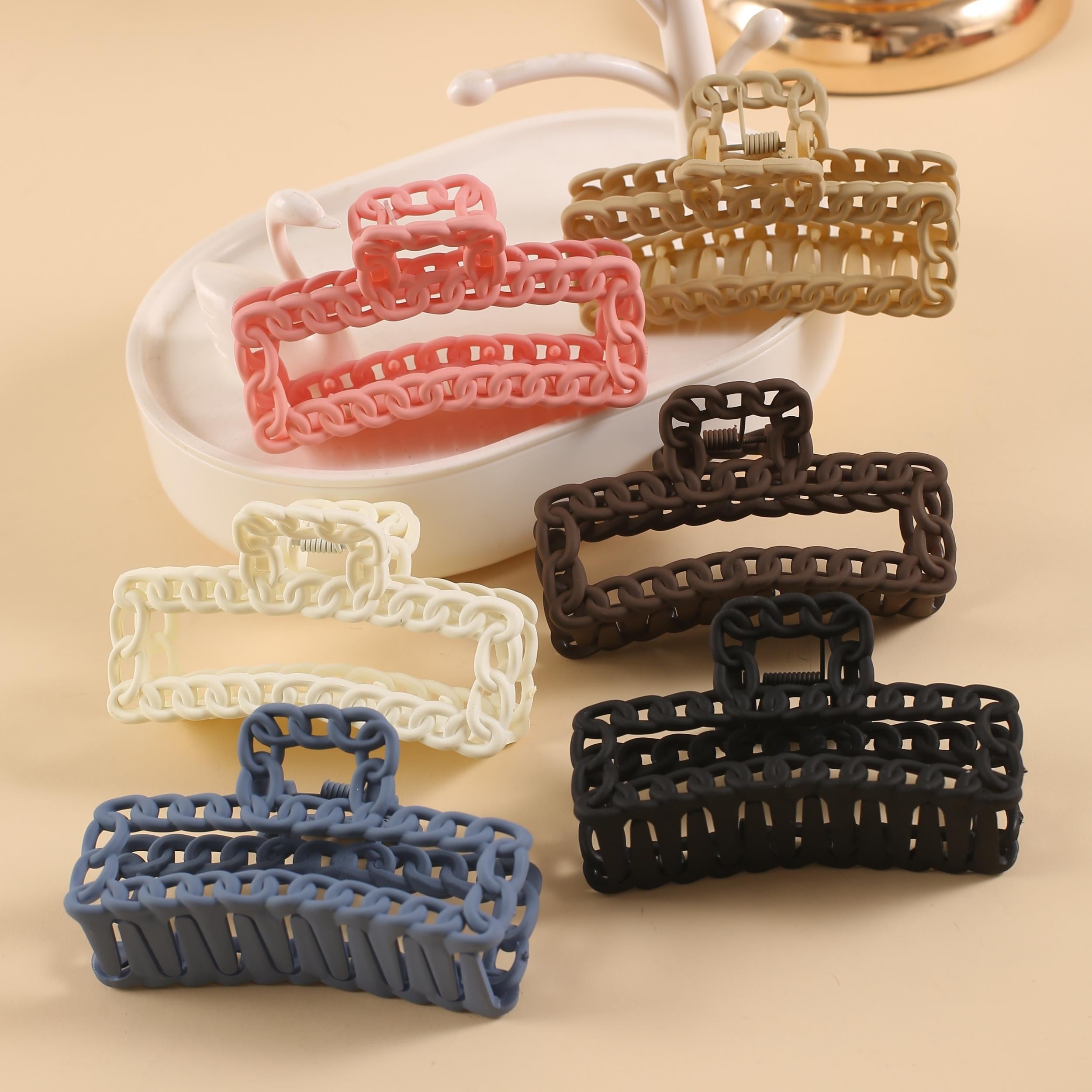 2pcs Matte Banana Clip Hair Claw Styling Accessories