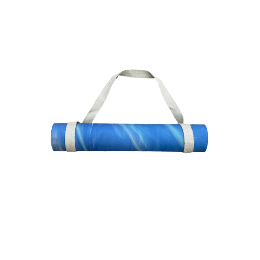 Colored Striped Yoga Mat w/ Linen Strap Non Slip Anti Sweat Fitness Mat