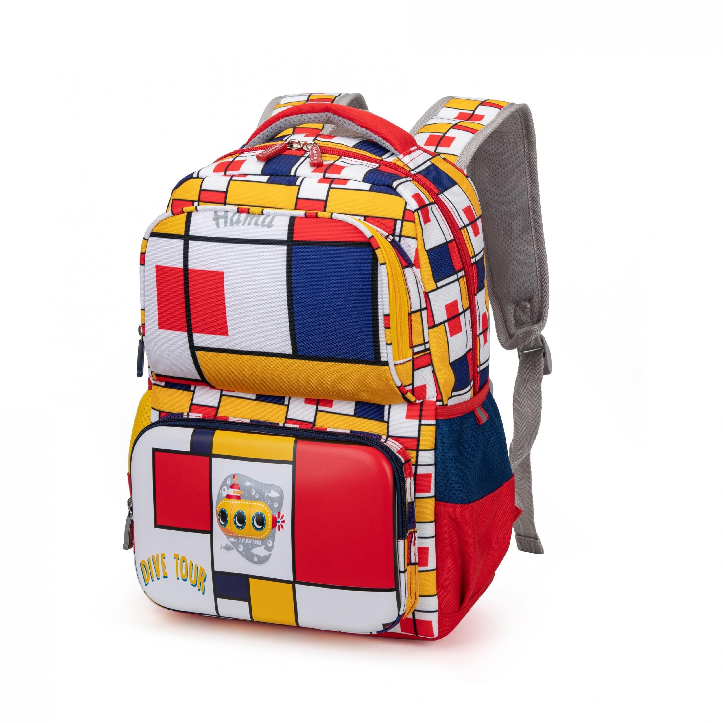 Geometric Pattern Backpack for Kids Ages 3-12