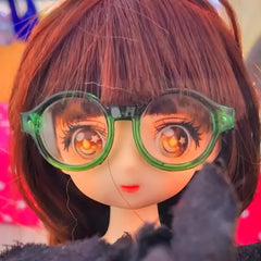 4pcs Mini Plastic Glasses Set Doll Accessories Craft Decorations