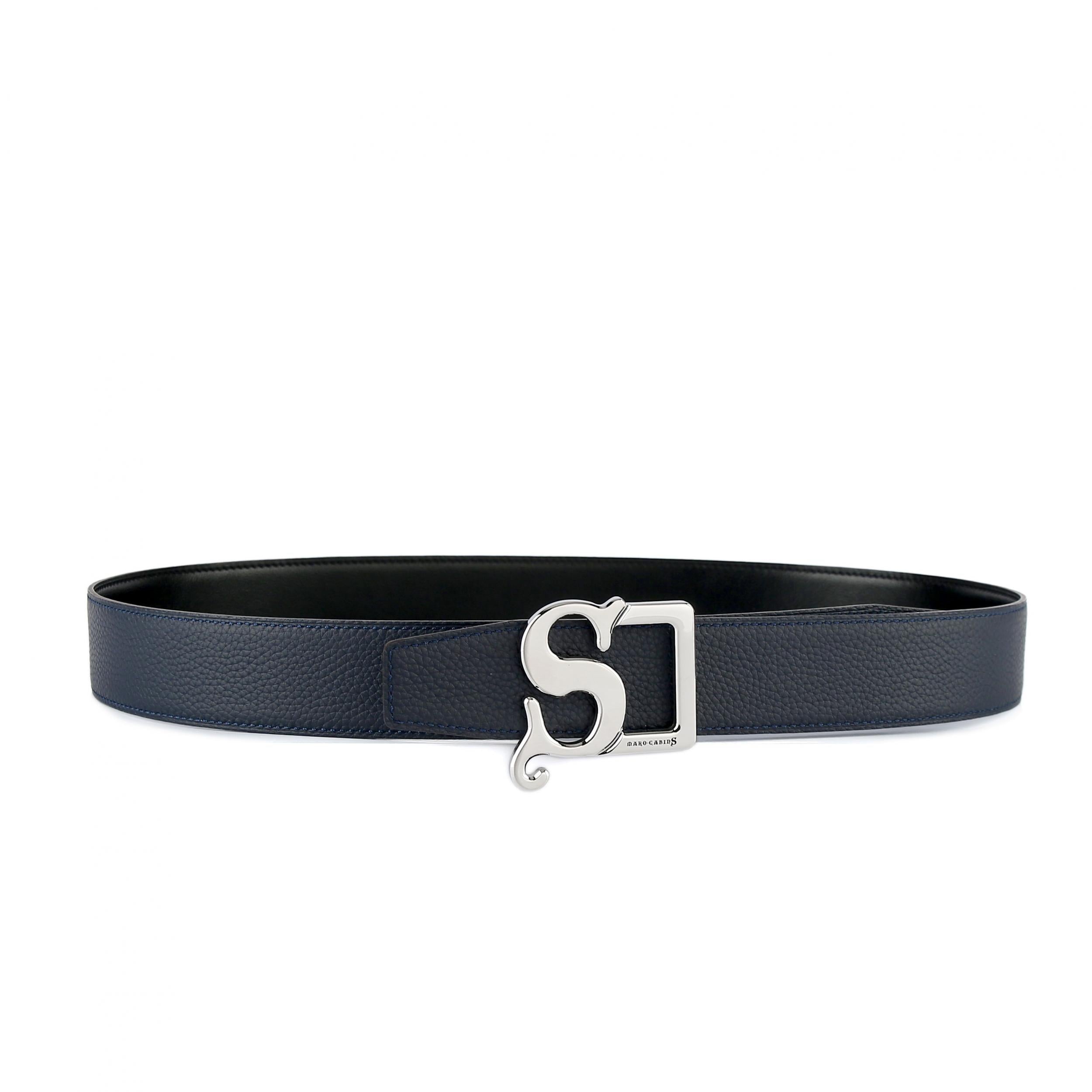 Men's Leather Belt S Metal Buckle Belt for Pants Jeans