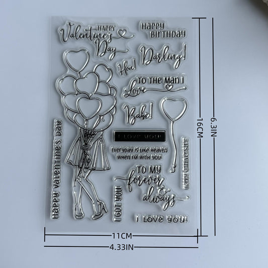 Cartoon Transparent Stamp for Journaling & Scrapbooking