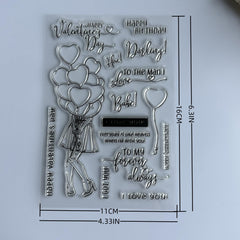 Cartoon Transparent Stamp for Journaling & Scrapbooking