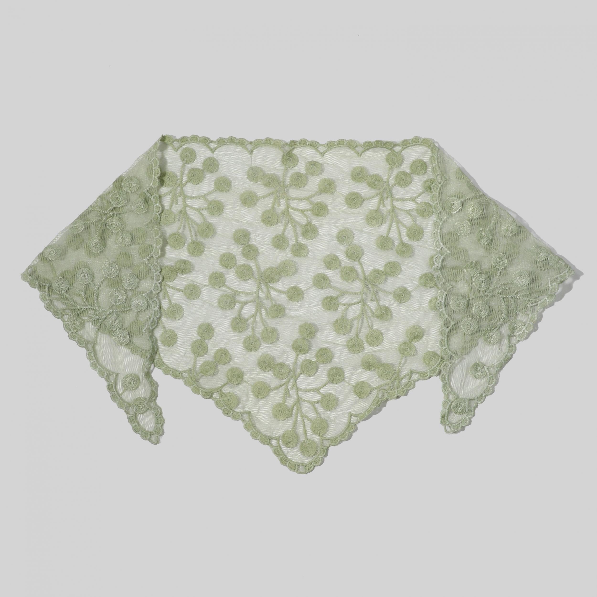 Lace Veil Floral Hollow Out Triangle Scarf Bandana Neckerchief Head Cover
