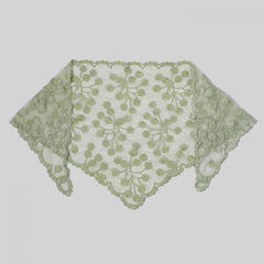 Lace Veil Floral Hollow Out Triangle Scarf Bandana Neckerchief Head Cover