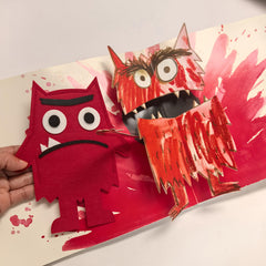 14pcs Monster Felt Puppet English Book Emotional Recognition Props