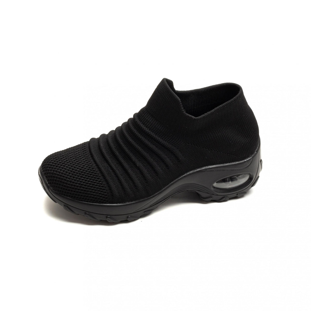 Women's Breathable Knit Sock Sneakers Slip On Air Cushion Lightweight Shoes