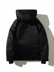 Drawstring Waterproof Ski Jacket Thick Thermal Pockets Coat