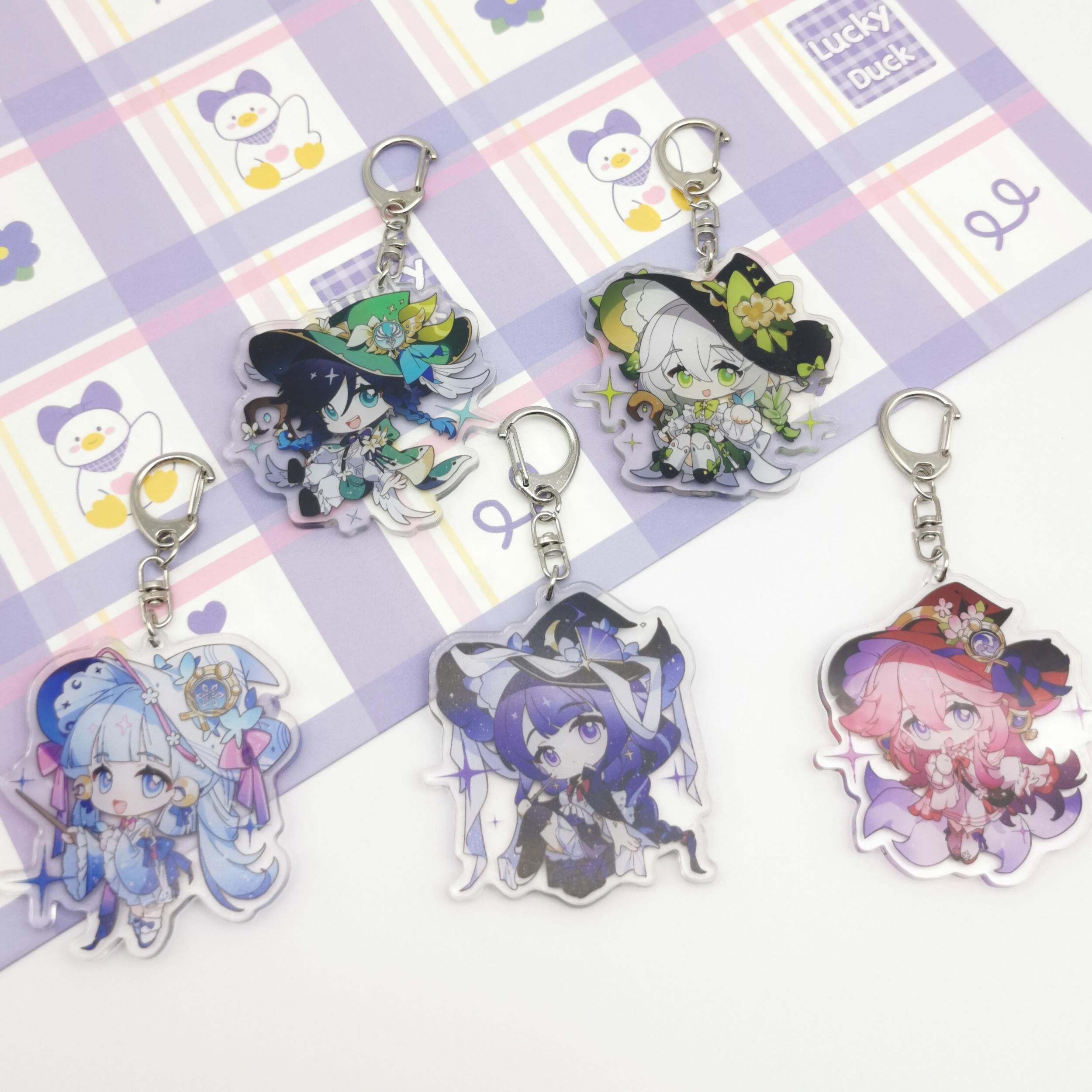 Anime Little Witch Key Ring Halloween Decoration Pendant