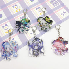 Anime Little Witch Key Ring Halloween Decoration Pendant