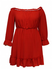  Sexy Dress Women's Off Shoulder Midi Dress