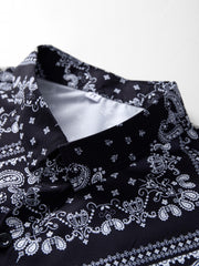 Men's Paisley Pattern Hawaiian Shirt Short Sleeve
