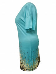  Casual Dress Women's Plus Colorblock Glitter Leopard Print