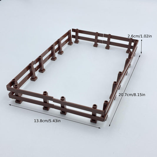 Wooden Fence Building Street View DIY Garden Decor Props Small Fence