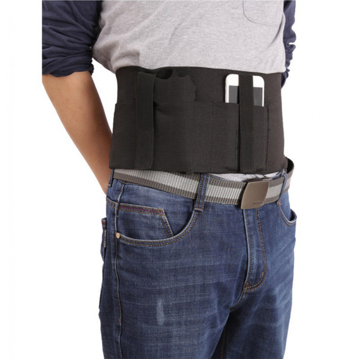 Concealed Belly Band Holster Carry Flexible Waist Belt