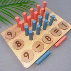 Wooden Number Operation Teaching Aids in a Box Set
