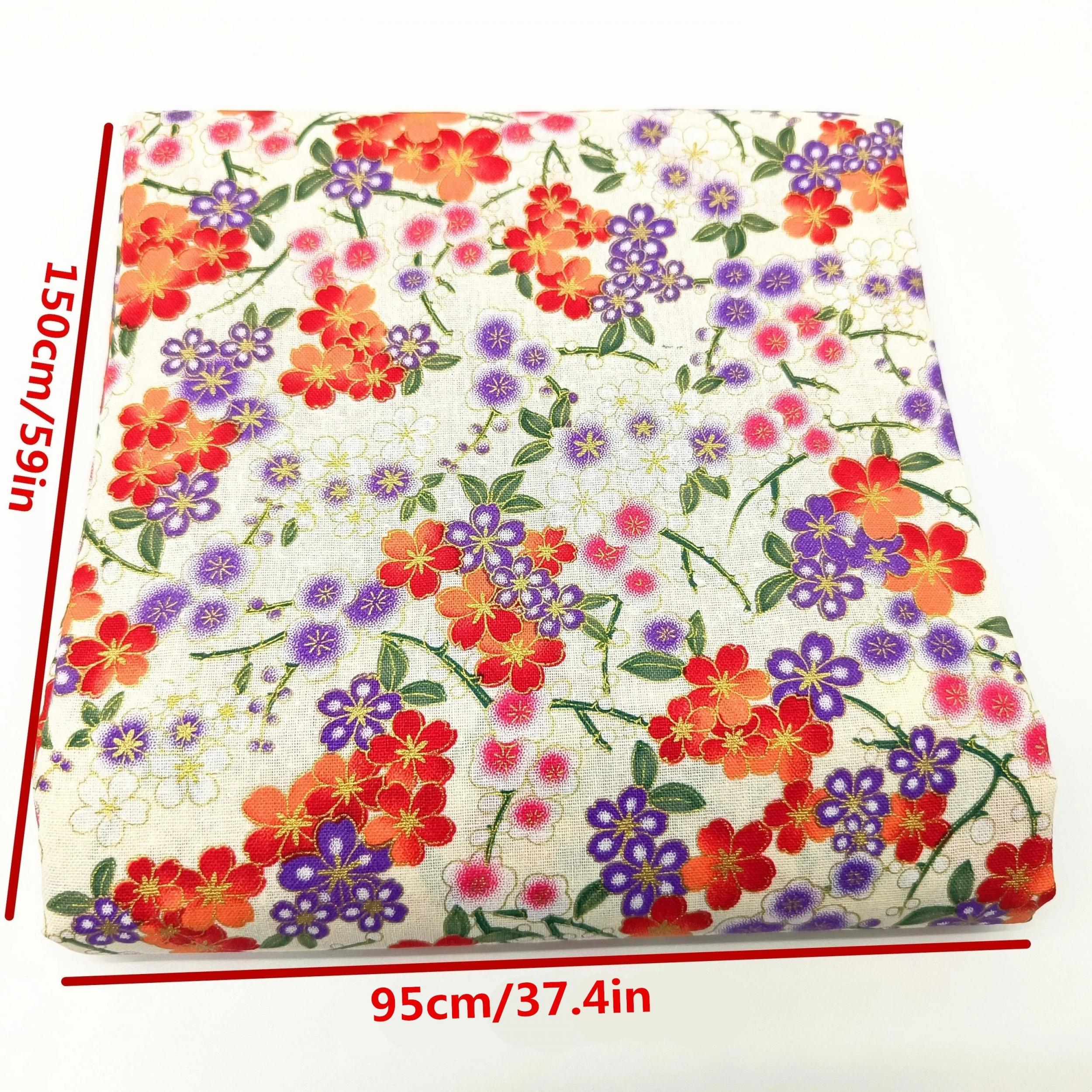 1pc 150 59 37 4in Bronzing Quilting Fabric Cotton Craft DIY Doll Clothes Fabric