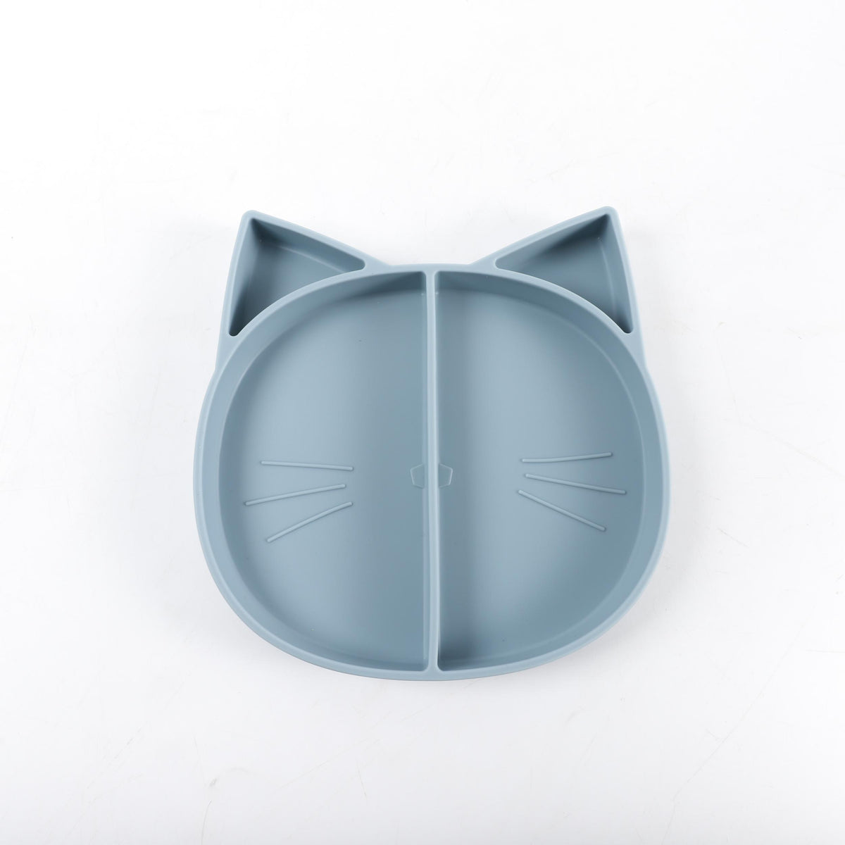 Silicone Children's Dinner Plate Compartment Cat Design