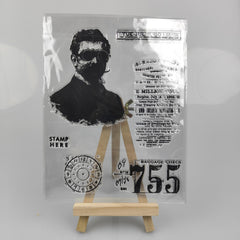 1pc Gentleman Clear Stamps For DIY Scrapbooking Decor Greeting Card