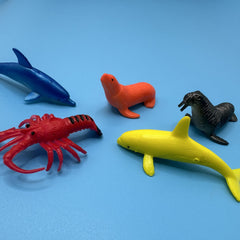 12pc PVC Sea Animal Toys Set Realistic Ocean Figures Bathtime Learning Fun