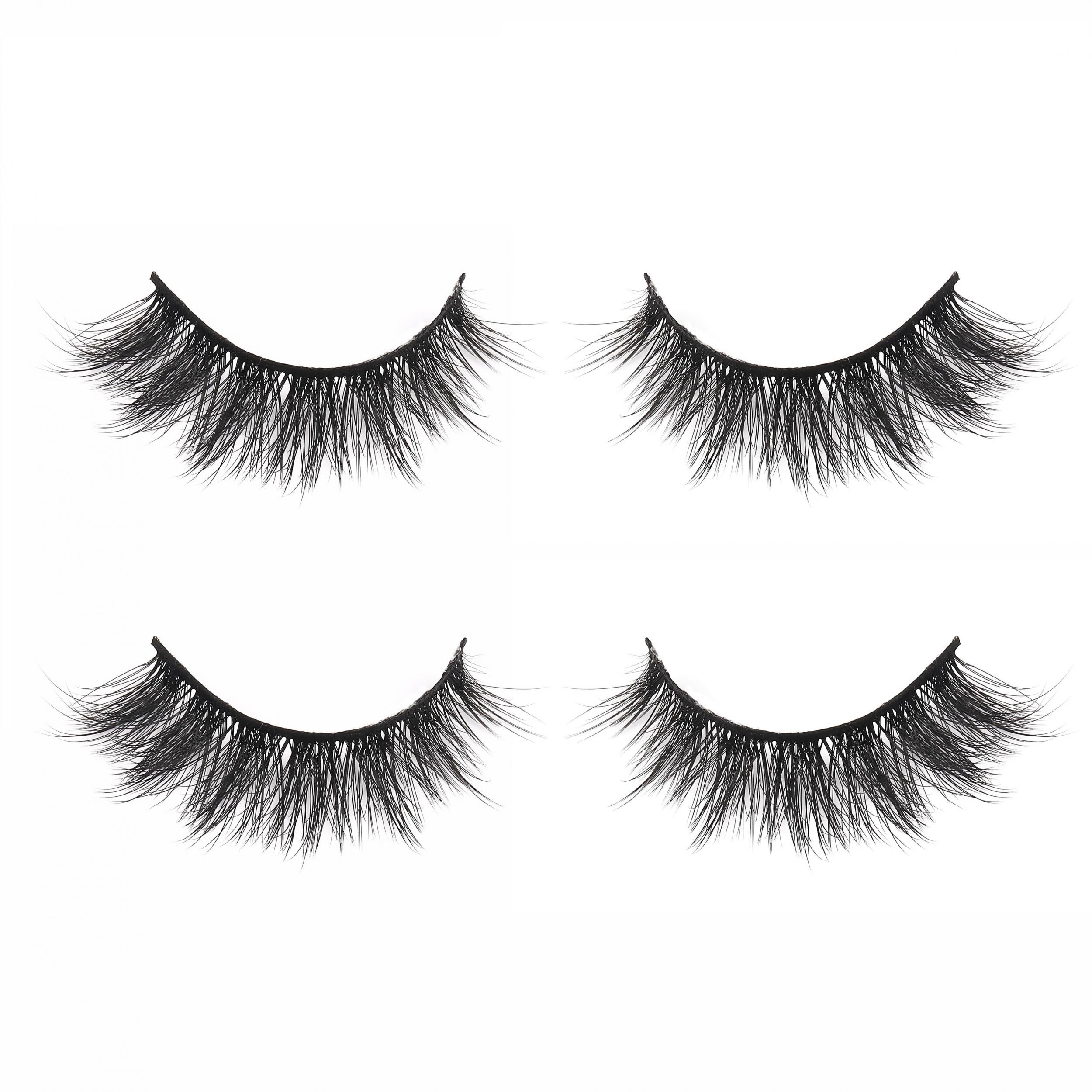 6D Fluffy Faux Mink Lashes 17mm Soft Stem Lightweight