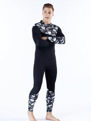 Men's Skulls Neoprene Diving Suit Warm Anti Jellyfish Cold Proof One Piece