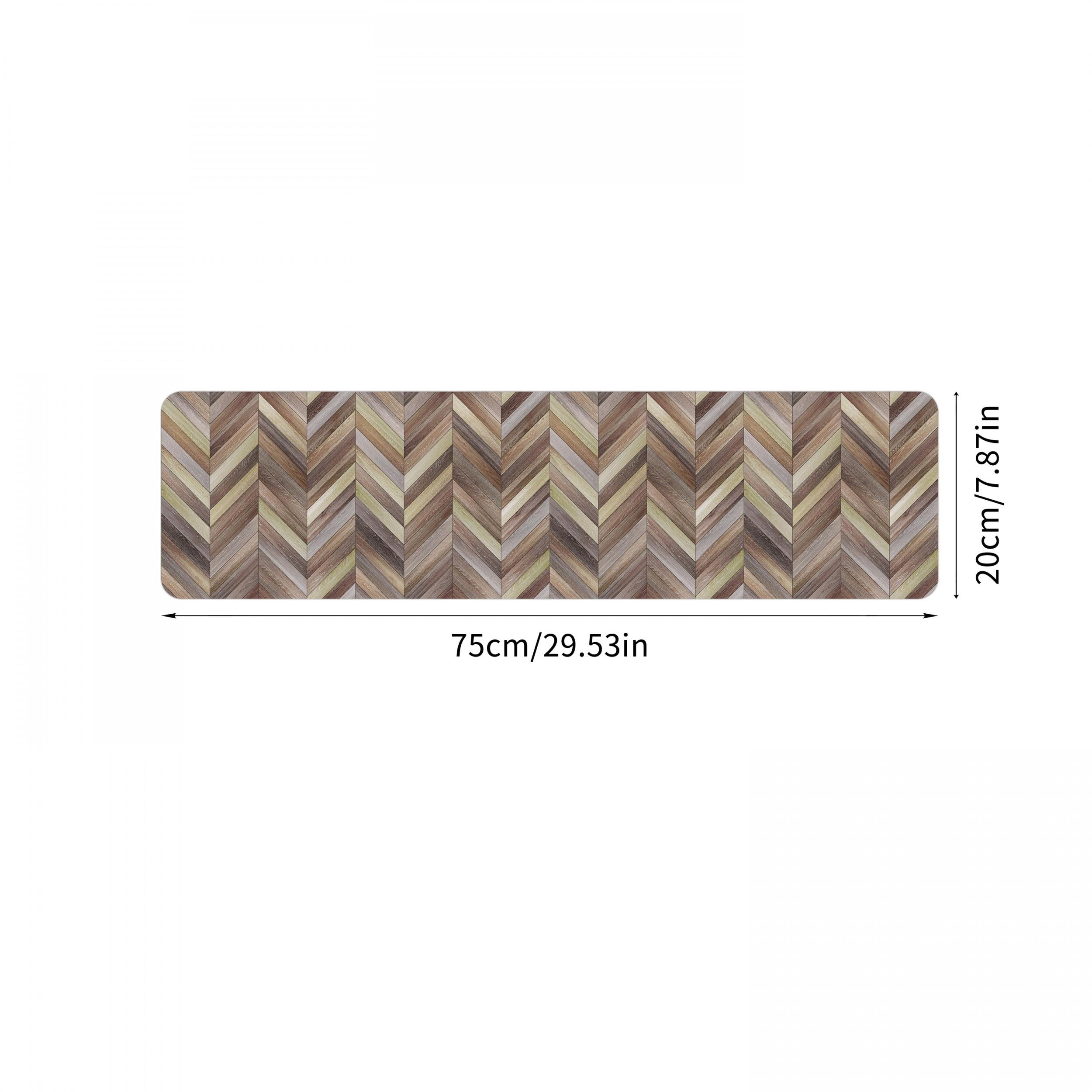Wooden Board Printed Floor Mat Polyester Material Carpet