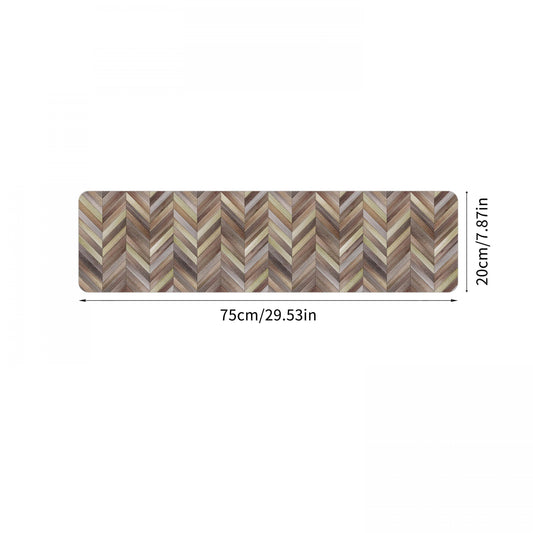 Wooden Board Printed Floor Mat Polyester Material Carpet