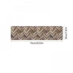 Wooden Board Printed Floor Mat Polyester Material Carpet