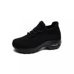 Women's Knit Chunky Sneakers Lace Up Shoes