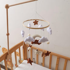 Soft Plush Cartoon Bear and Star Hammock Bell Brown Bear