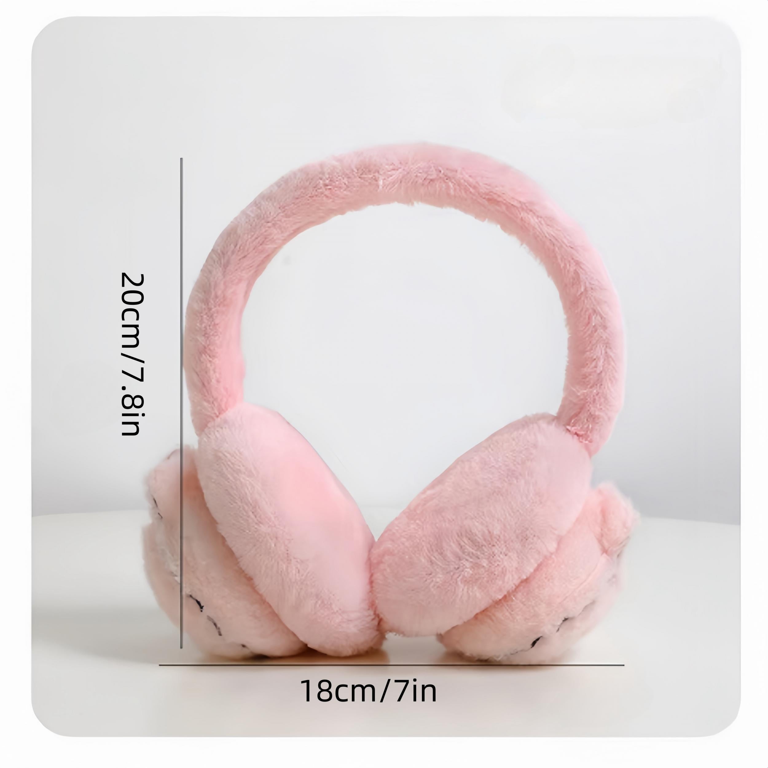 2 Pack Animal Earmuffs for Women - Adjustable Ear Warmers - Autumn & Winter