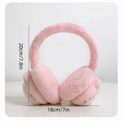 2 Pack Animal Earmuffs for Women - Adjustable Ear Warmers - Autumn & Winter