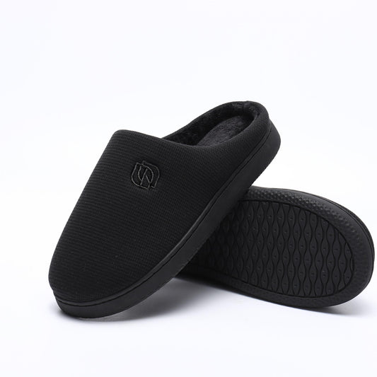 Plush Lined Slippers Soft & Warm Non Slip Memory Foam Shoes