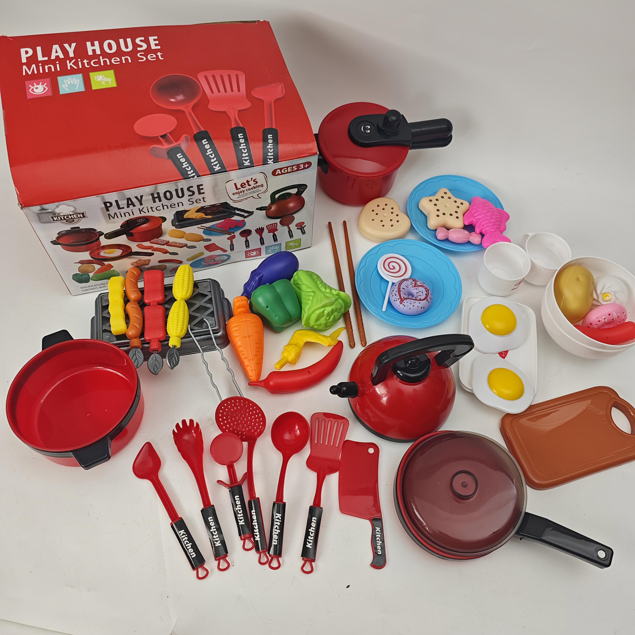 Pretend Kitchen Toy Set for Boys and Girls